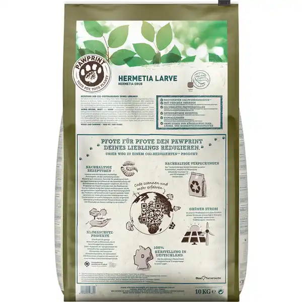 Hundefutter Adult PawPrint Insect Hermetia Larve