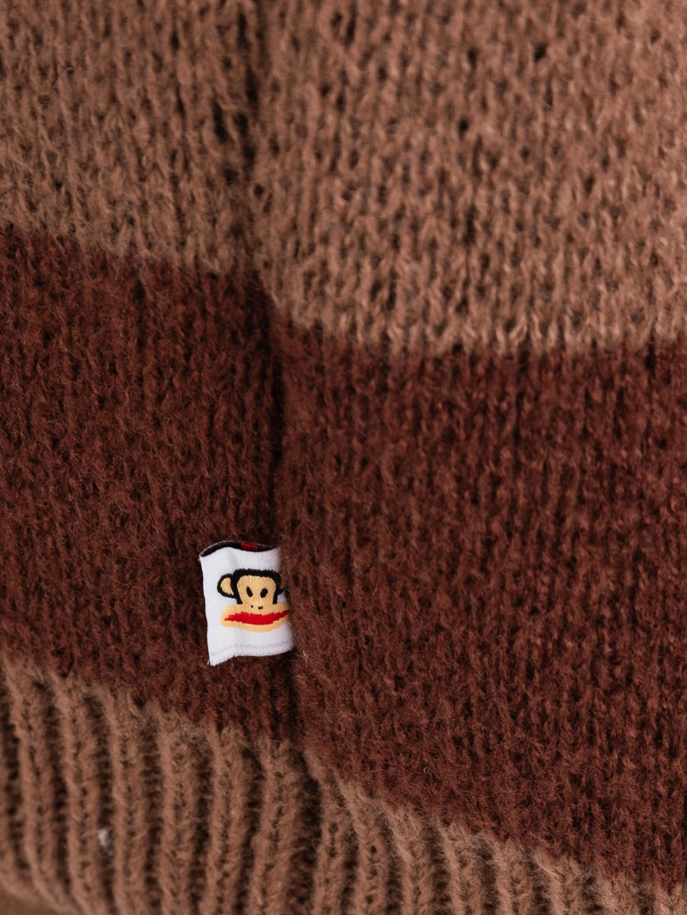 Daisy Street x Paul Frank Intarsia Knitted Jumper Dress brown