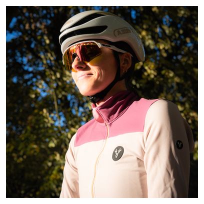 Maillot Manches Longues Femme LeBram Ventoux Beige Rose