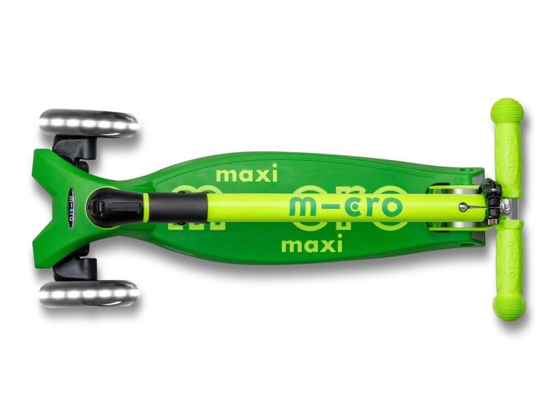 Micro Mobility Scooter Maxi Micro Deluxe Foldable Neon LED Klappbarer Scooter