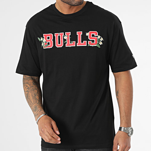 Tee Shirt NBA Floral Graphic Chicago Bulls 60357043 Noir