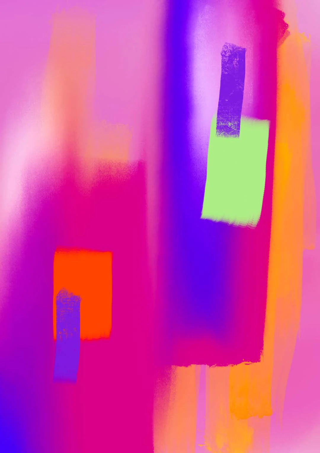 Lichter Abstrakter Kunstdruck