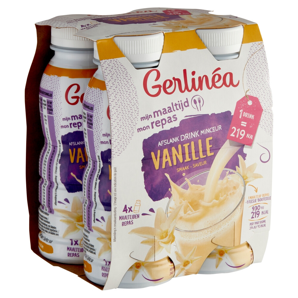 Gerlinea Mijn Maaltijd Afslank Drink Vanille4 x 236 ml