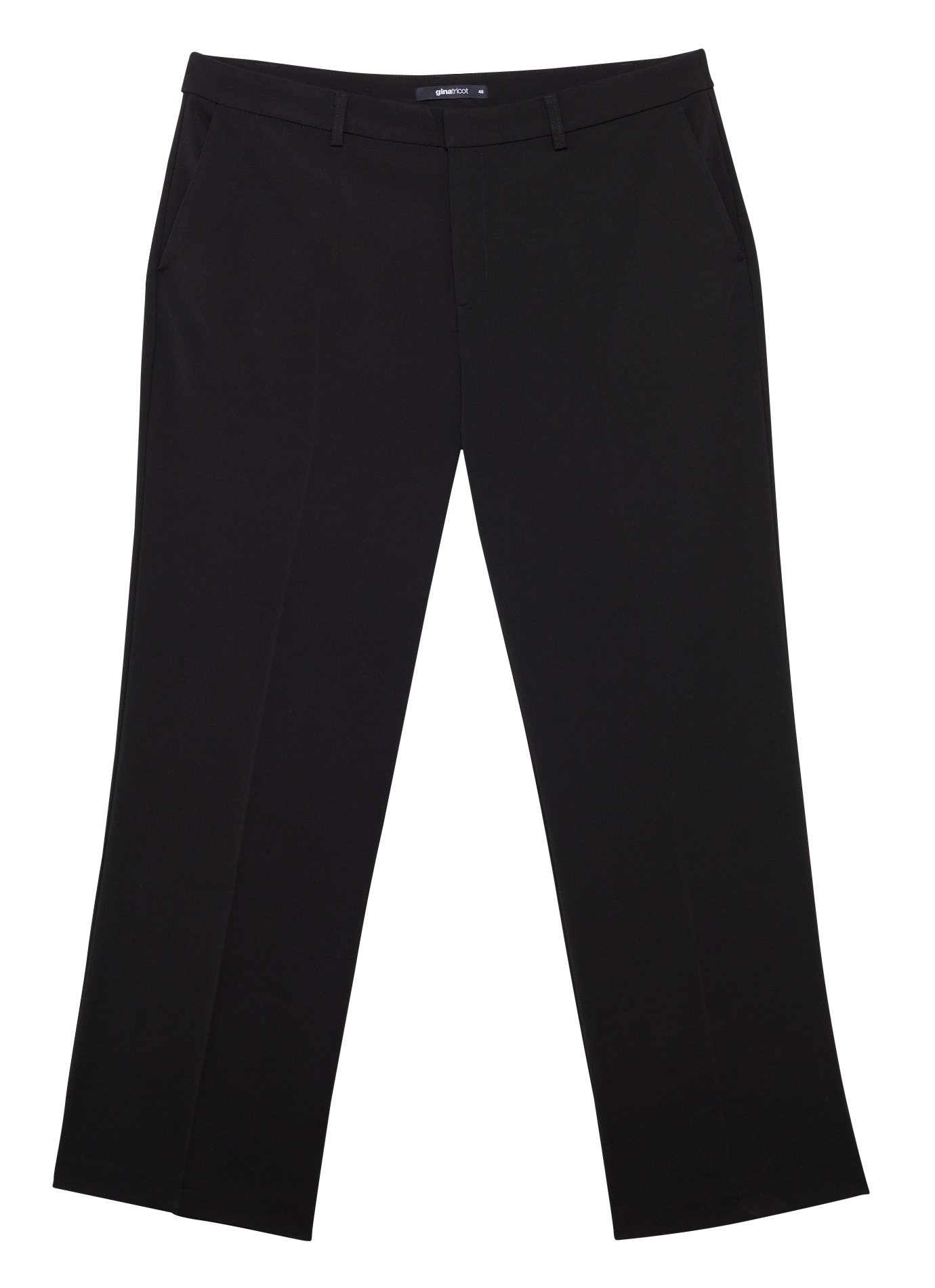 Pantalon droit stretch | Noir