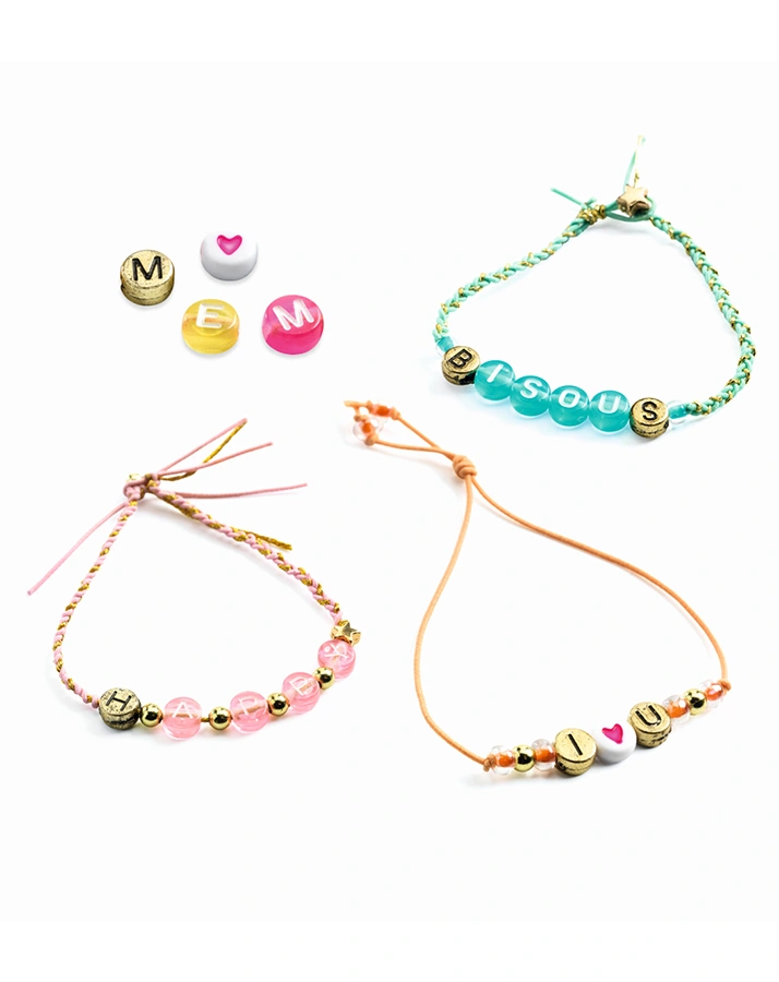 Schmuck-Set BUCHSTABENPERLEN in bunt