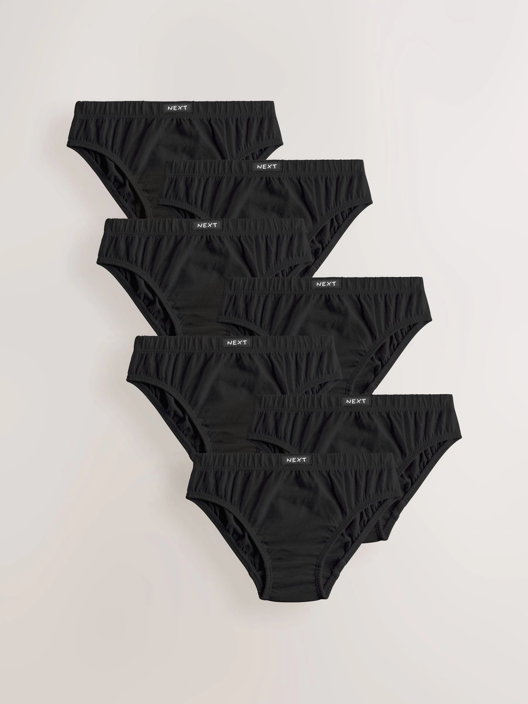 Zwart - 100% katoenen slip verpakking van 7 (1,5 - 16 jr)