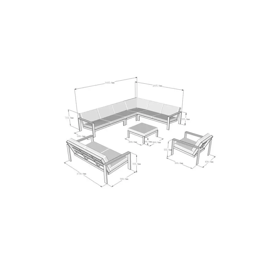 HOME DELUXE Tuinsalon RIO XXL