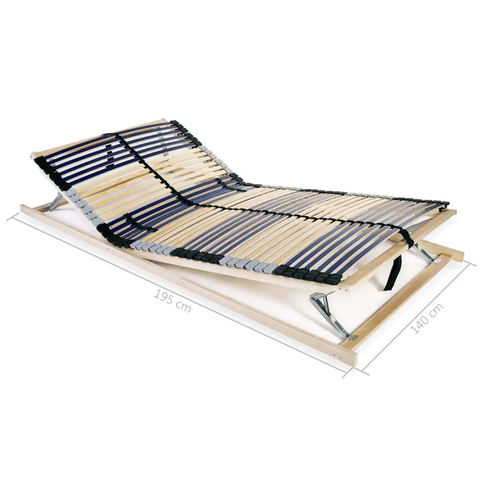 vidaXL - Bedbodem - Multikleur - Hout - 140 x 200 cm