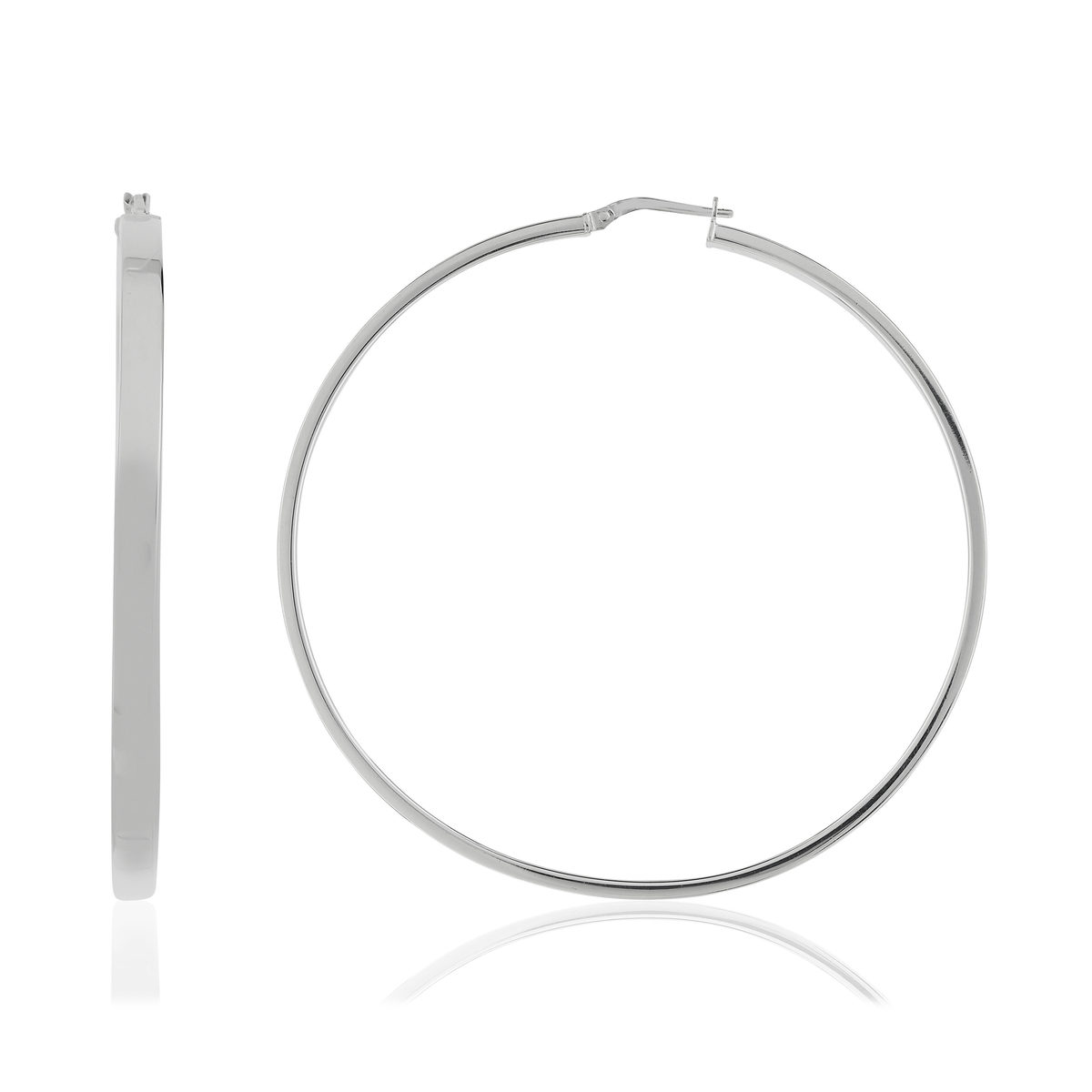 Créoles argent 925 64 mm