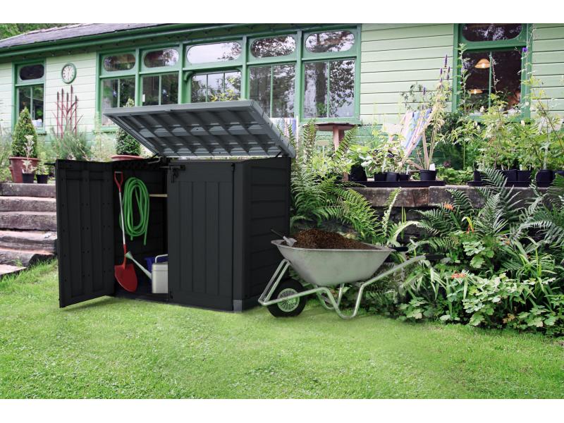 Keter Gartenschrank KST Store It Out MAX Anthrazit/Grau Aufbewahrungsschrank