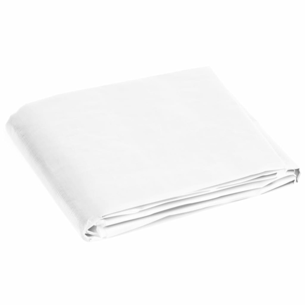 Bâche 180 g/m² 4x4 m blanc pehd