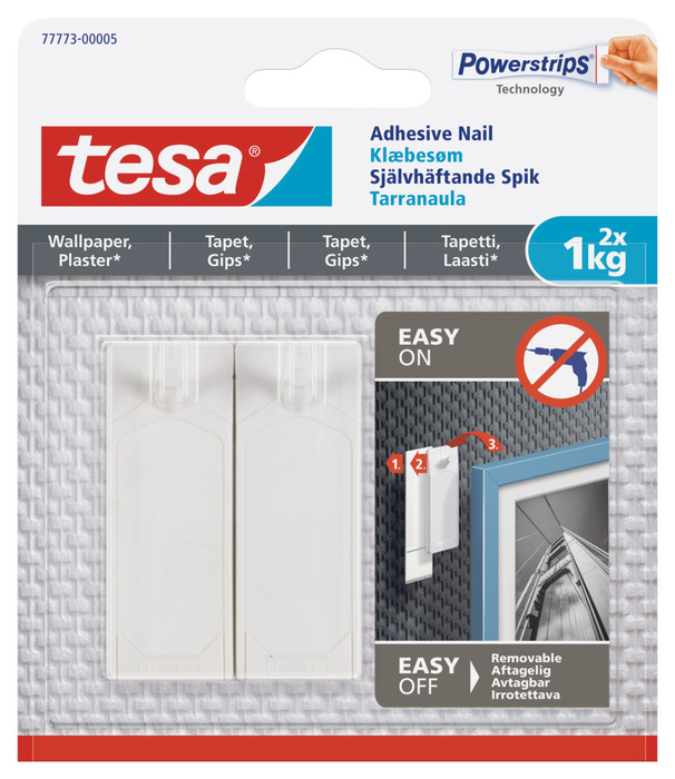 tesa® klæbesøm til tapet og gips 1 kg - 2 stk.