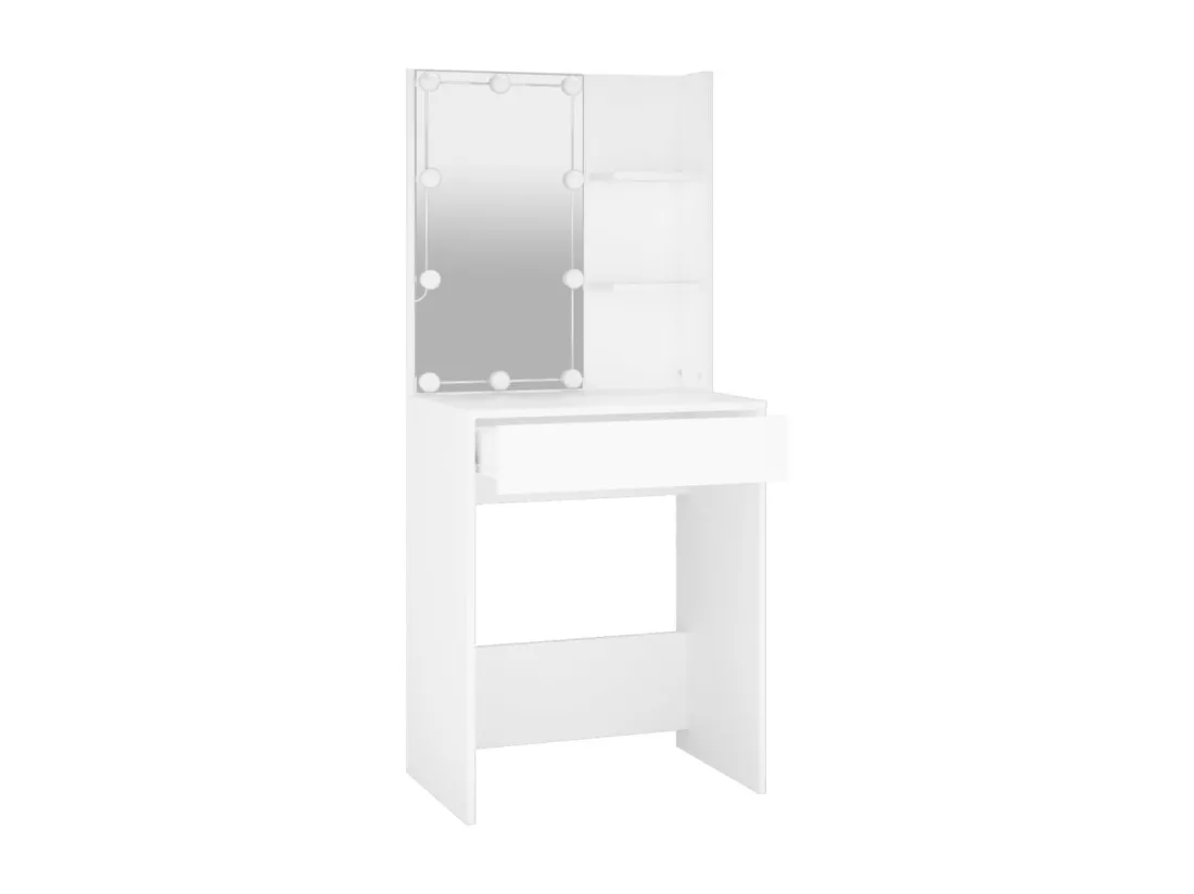 Coiffeuse avec LED blanc 60x40x140 cm