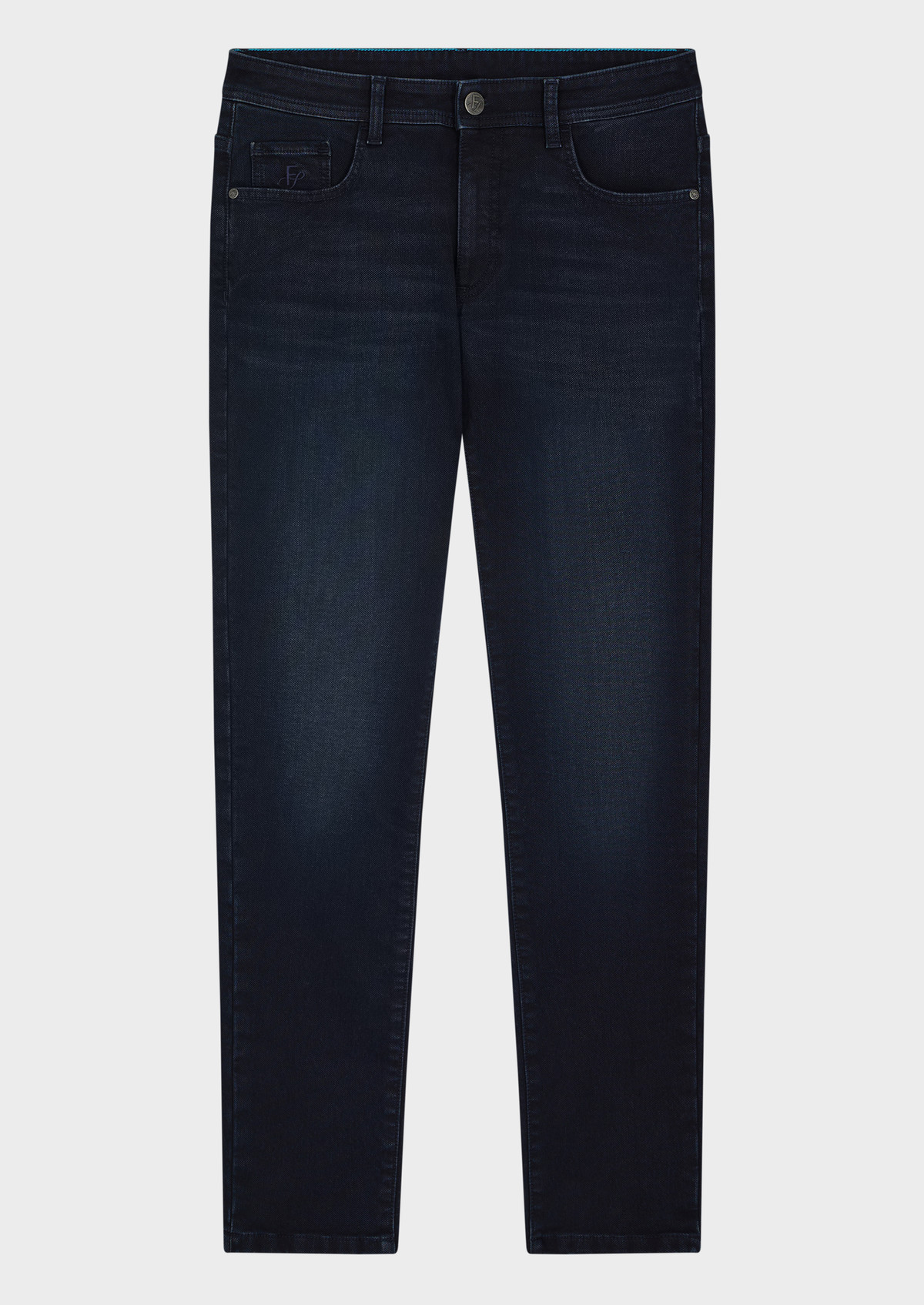Jean skinny en coton mélangé stretch bleu marine