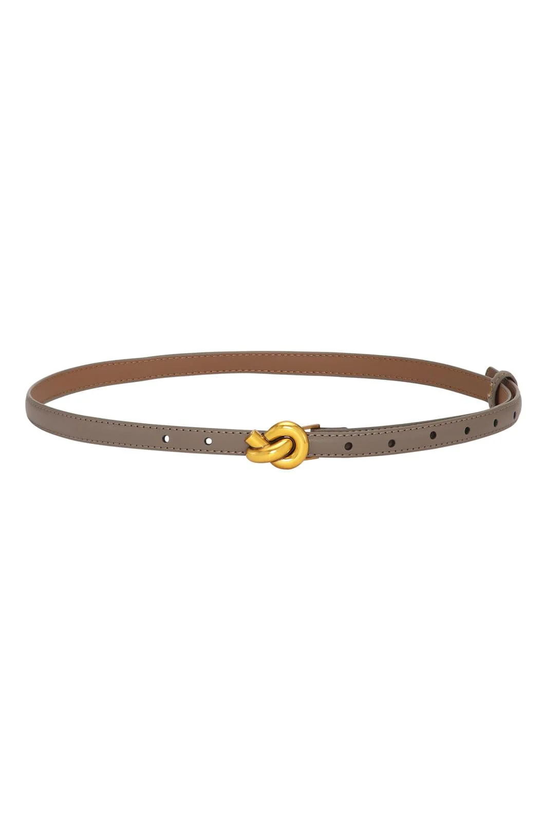 Plissé Copenhagen Knot Belt mud