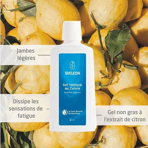 Gel Tonificante para Pés e Pernas Weleda com Cobre Orgânico 200ml