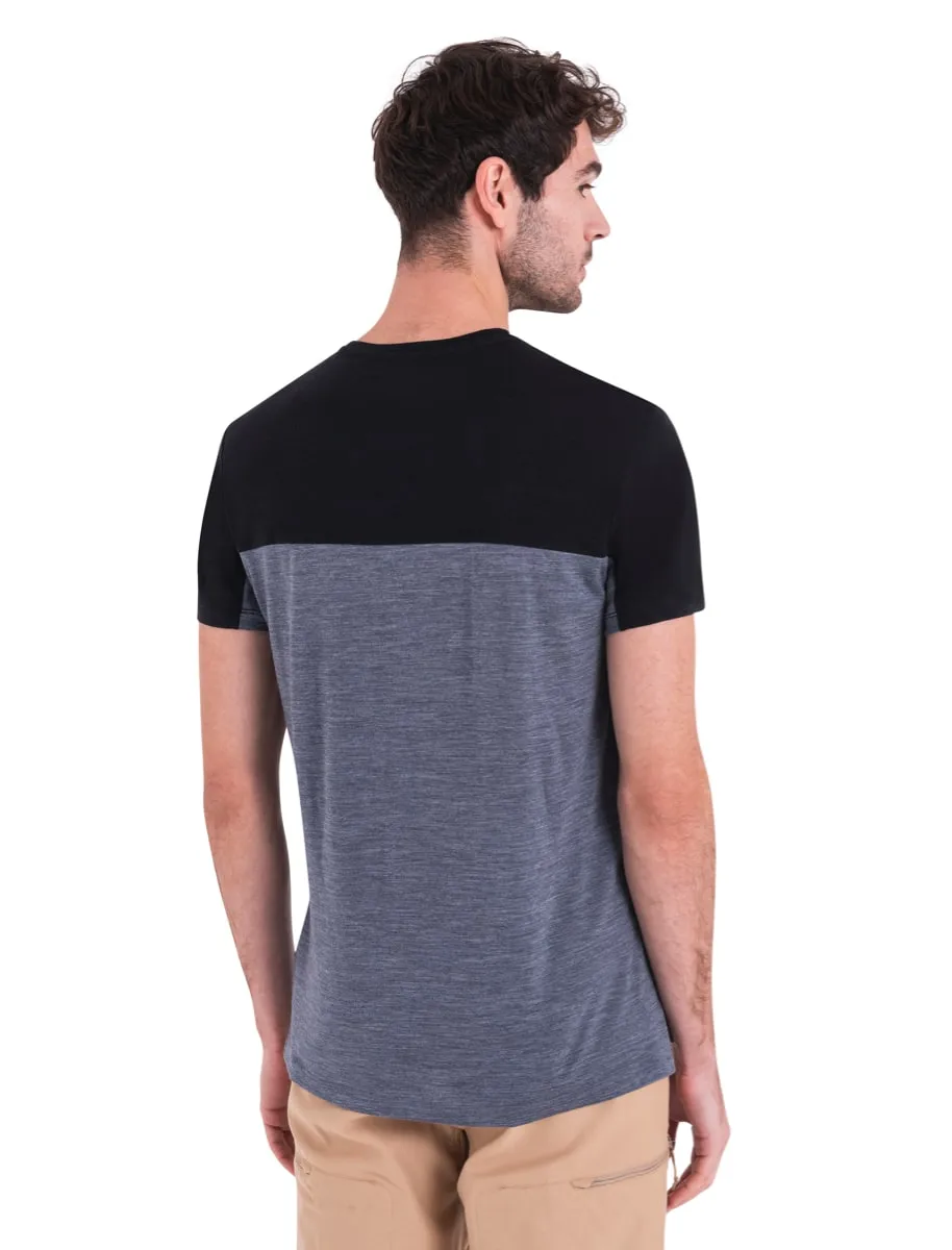 Icebreaker Men Merino 125 Cool-Lite™ Sphere Iii Ss Tee Colour Block Graphite Hthr/Black/Cb