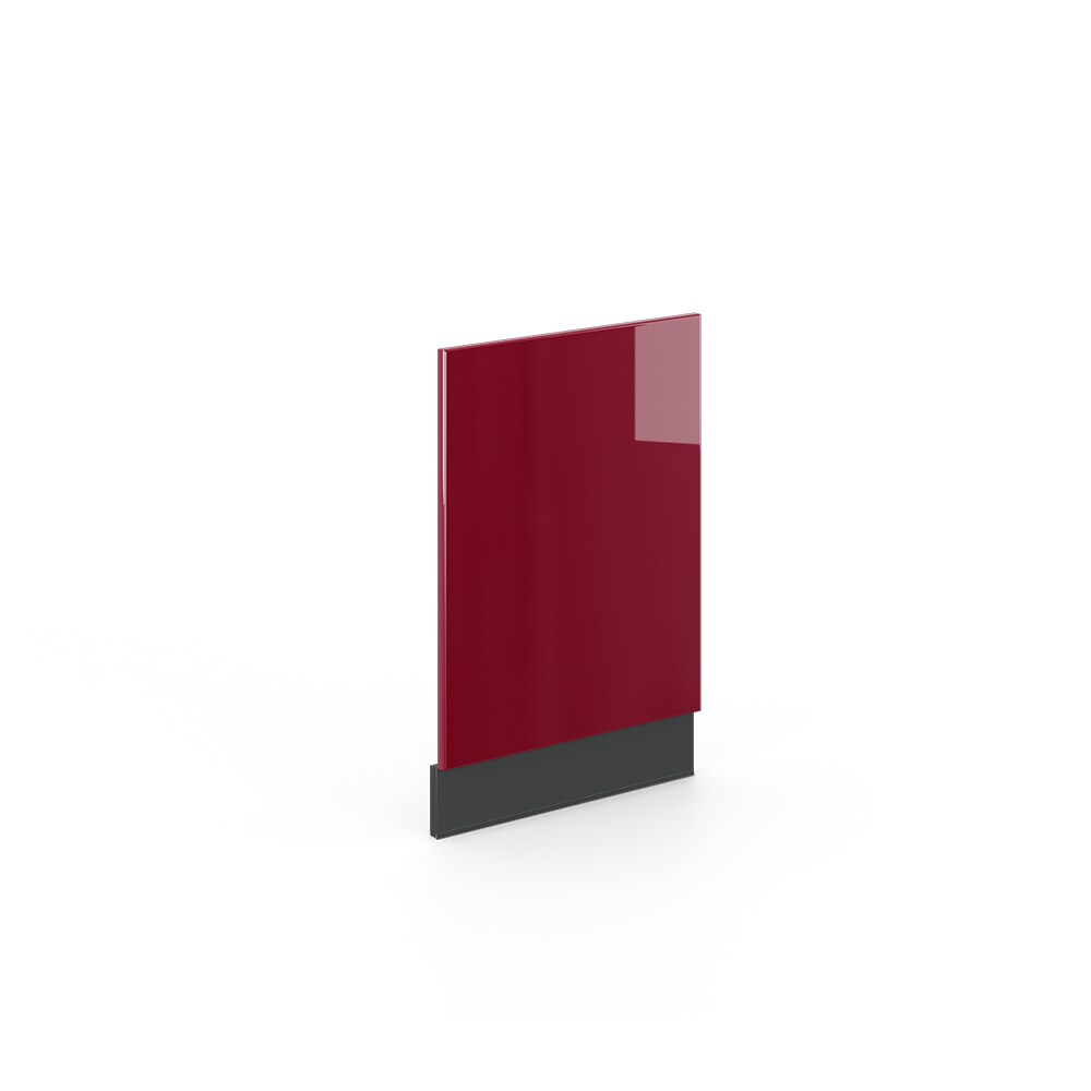 VICCO Geschirrspülerfront 45 cm Bordeaux Hochglanz Küchenschrank Blende Küchenzeile Fame-Line