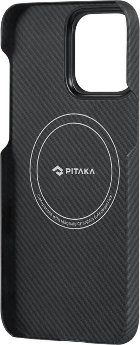 iPhone 15 Pro Max MagEZ 4 MagSafe Case Aramid Schutzhülle (KI1501PMA) - Schwarz / Grau (Carbon)