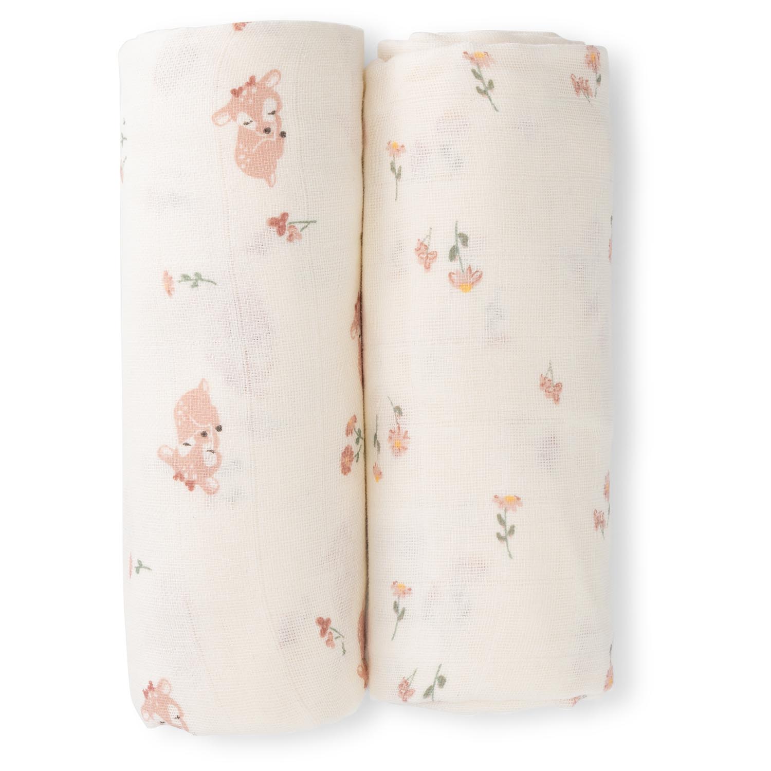 Prénatal swaddle Hert 2 stuks  multi