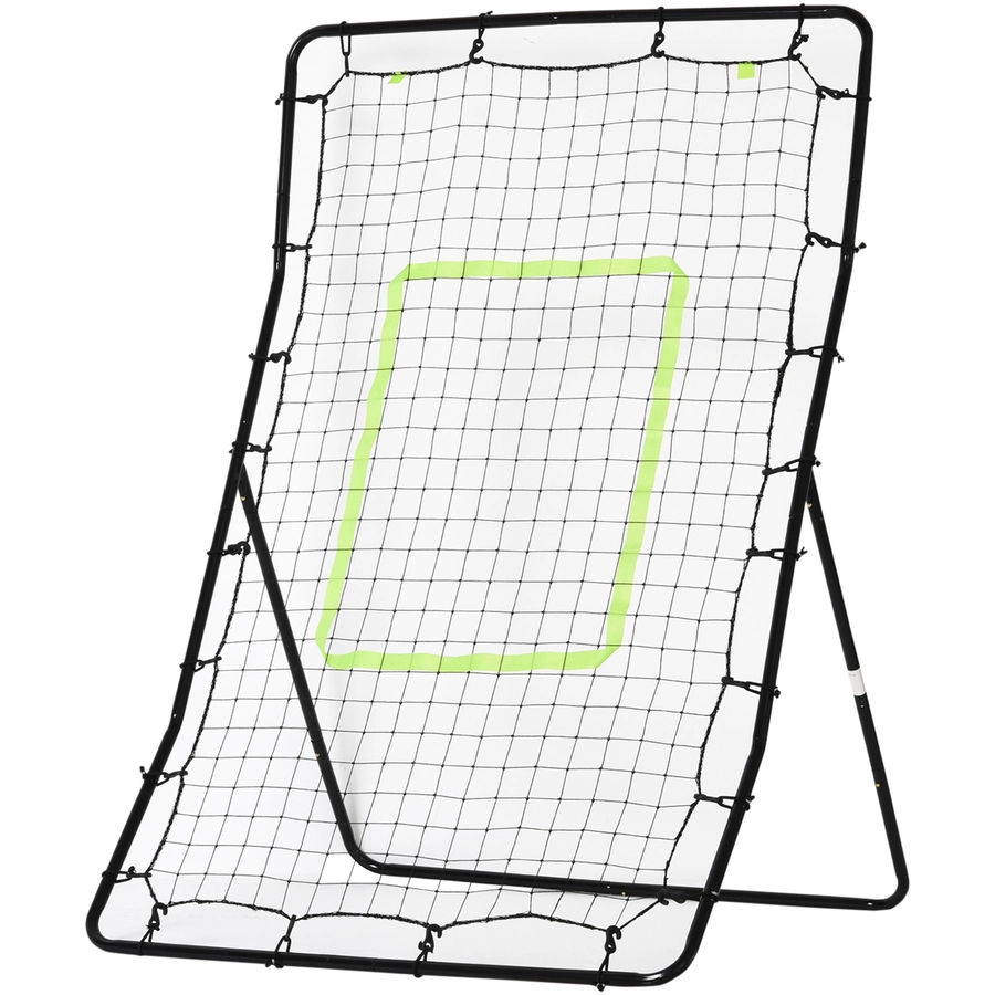 HOMCOM Fußball Rebounder schwarz