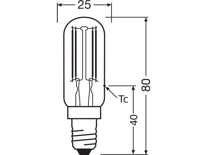 OSRAM Lampe Star Special 40, 4W, E14 Warmweiss LED-Speziallampe