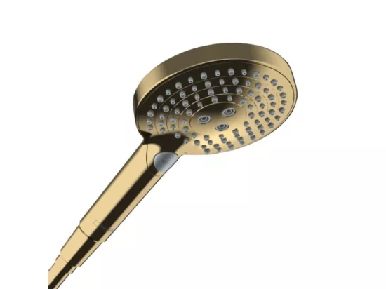 HANSGROHE Douchette à main Raindance Select S 120 3jet PowderRain aspect doré poli