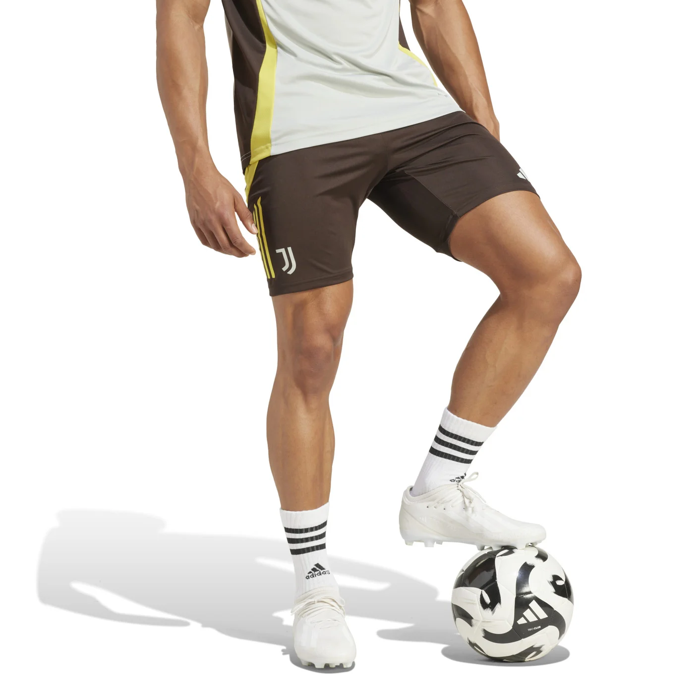 Adidas Juventus Trainingsbroekje Europees 2024-2025 Bruin Geel Grijs