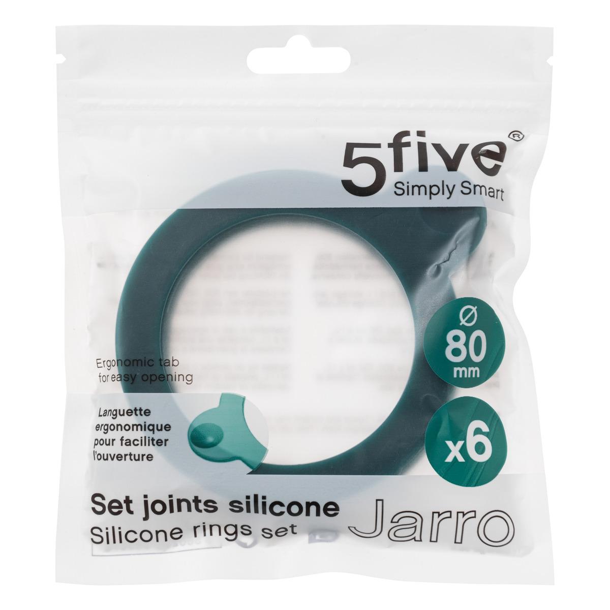 LOT 6 JOINTS JARRO SILICONE TAILLE S