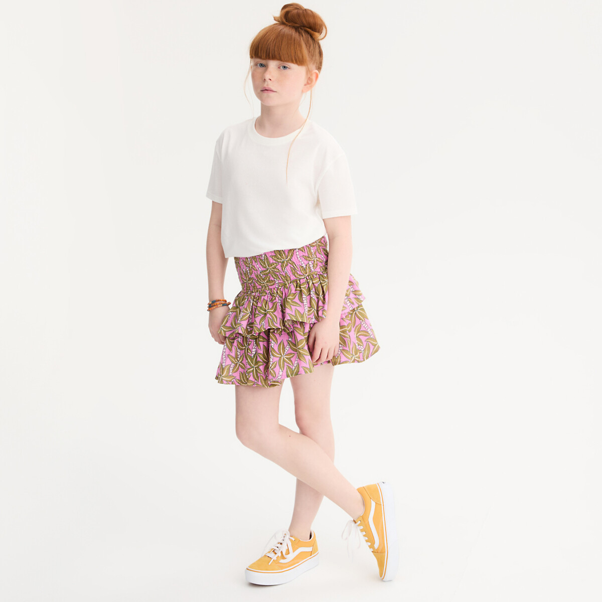 COLEÇÕES LA REDOUTE<br>Shorts com cintura franzida em tetra