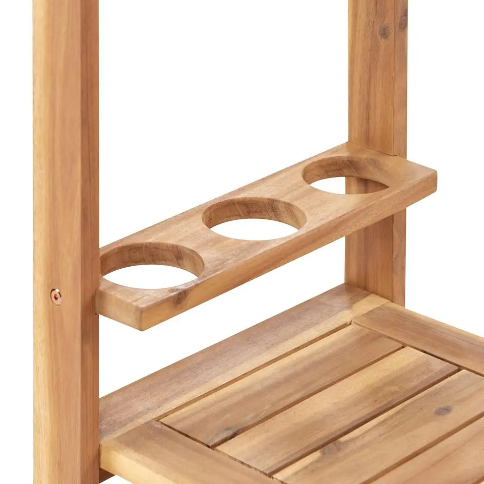 SASSARI II - Trolley - Lichte houtkleur - Acaciahout