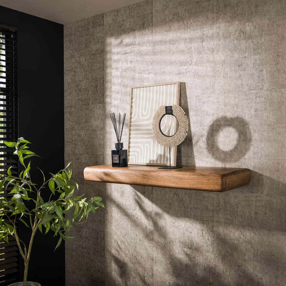 Fraaai - Renee wandplank 118 cm - mangohout
