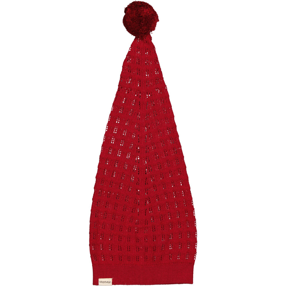 Køb MarMar Cotton Rayon Knit Lace Hibiscus Red Alfen Nissehue