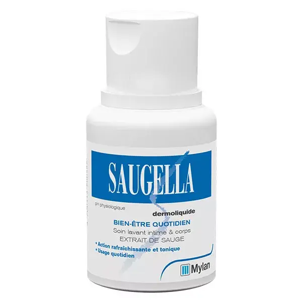 Saugella Dermoliquide Soin Lavant Intime et Corps 100ml