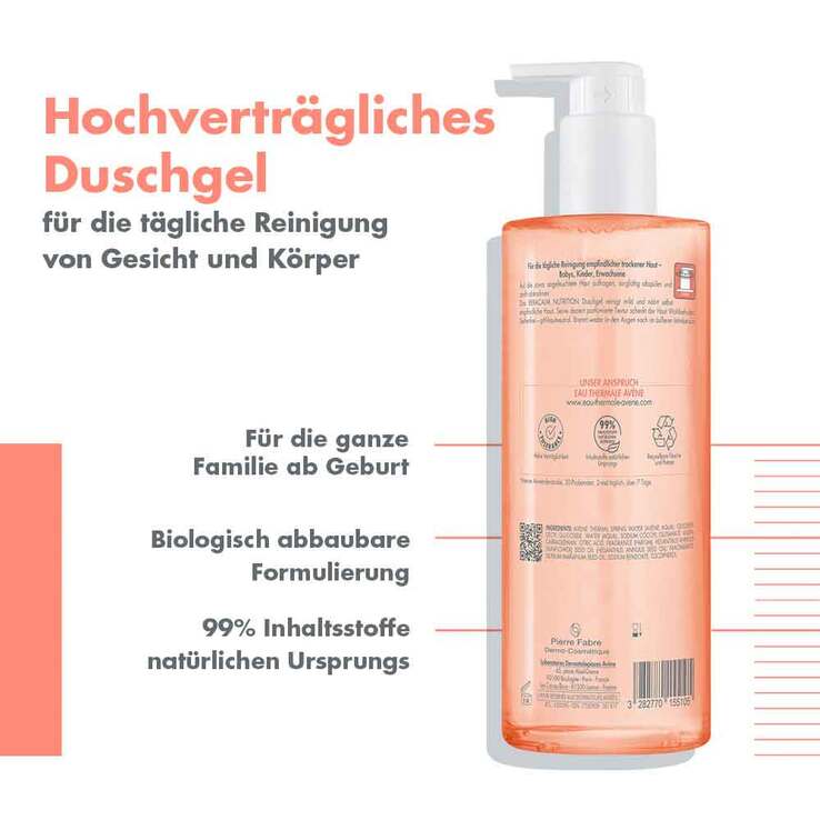 Avene Xeracalm Nutrition Duschgel, 500 ml