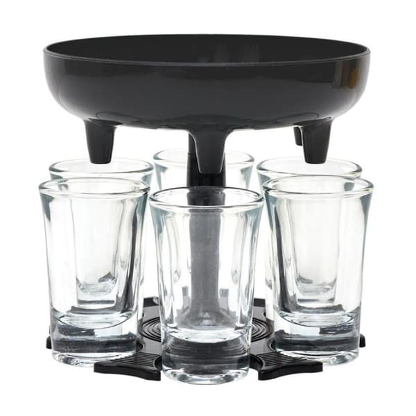 Dispenser med 6 shotglass