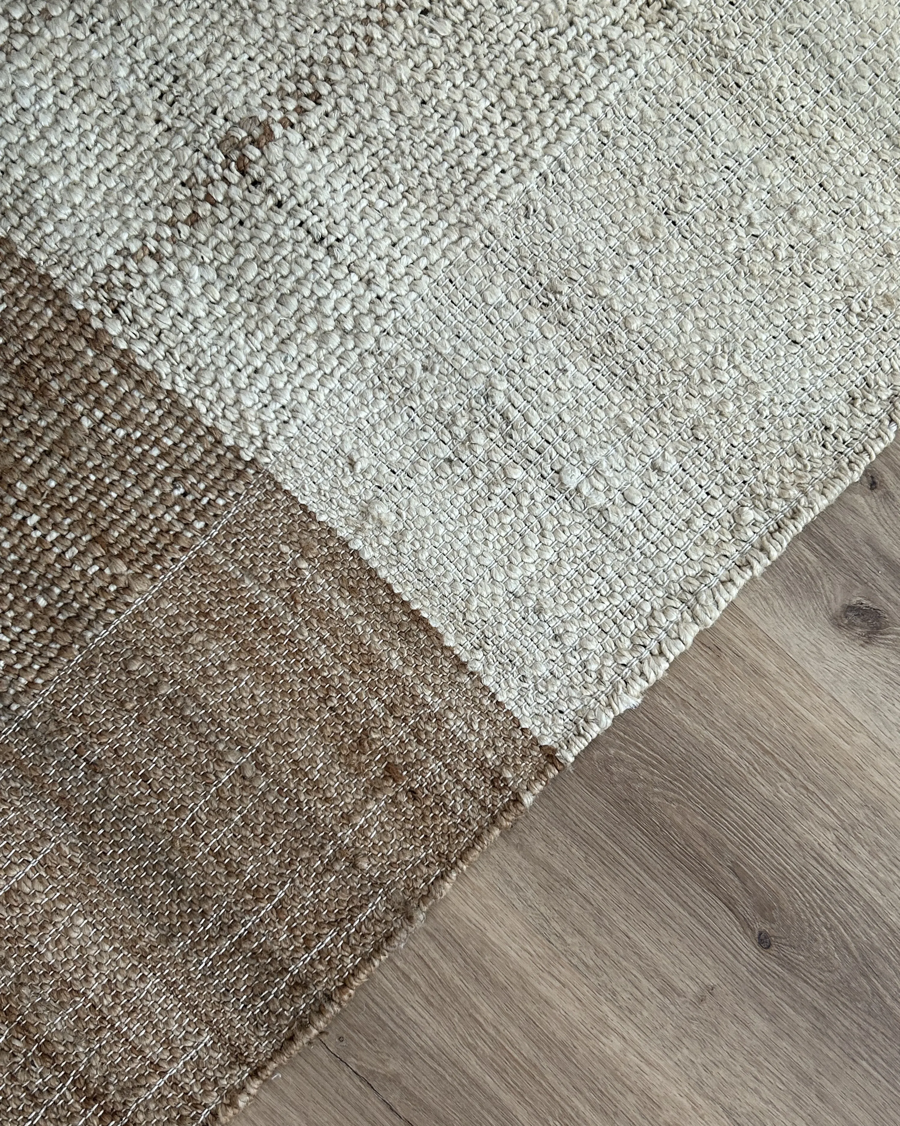 Vloerkleed KARKIN Beige 200 x 300 cm Jute