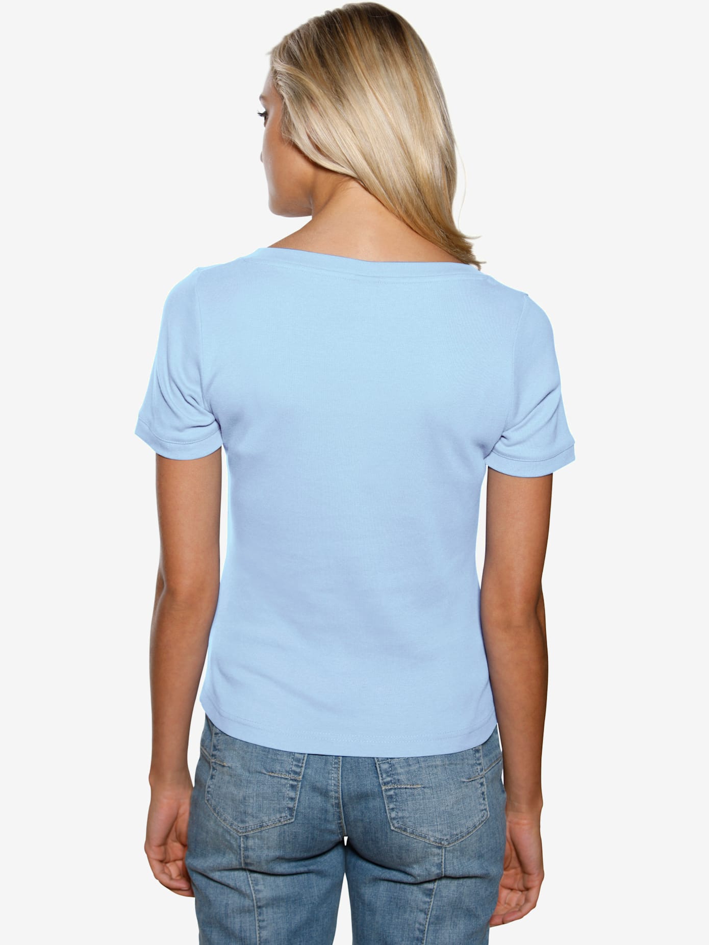 T-shirt à encolure carrée grande encolure carrée