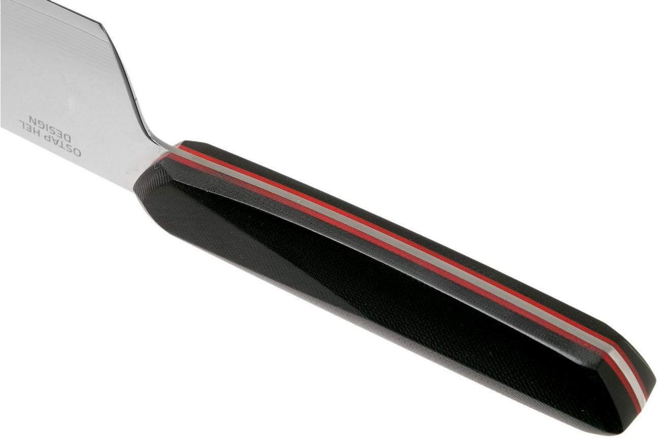 Xin Cutlery XinCore XC126 Black G10, Red Liners, Damascus, koksmes 21,5 cm