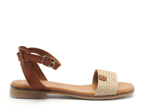 Eva frutos nu pieds plats femme 3052 beige