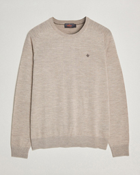 Morris Merino O-neck Brown Melange
