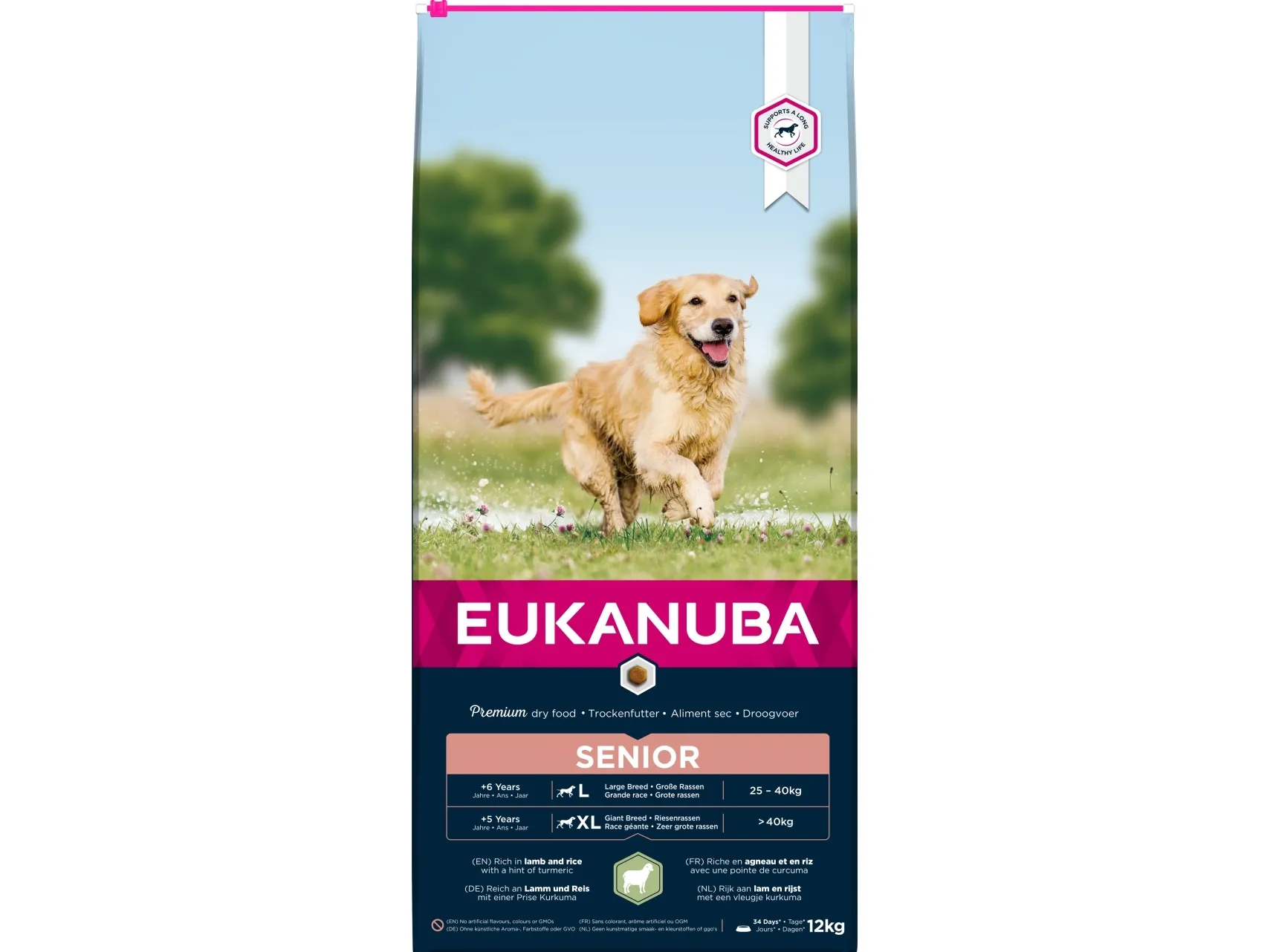 Eukanuba Euk Senior Large Lamb & Rice 12kg