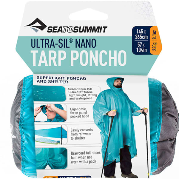 Poncho randonnée SEA TO SUMMIT PONCHO THERMOCOLLE 70D BLUE