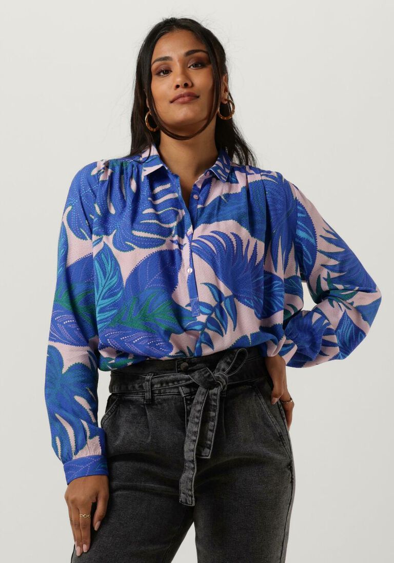 LOLLYS LAUNDRY blauwe lollys laundry blouse lari shirt