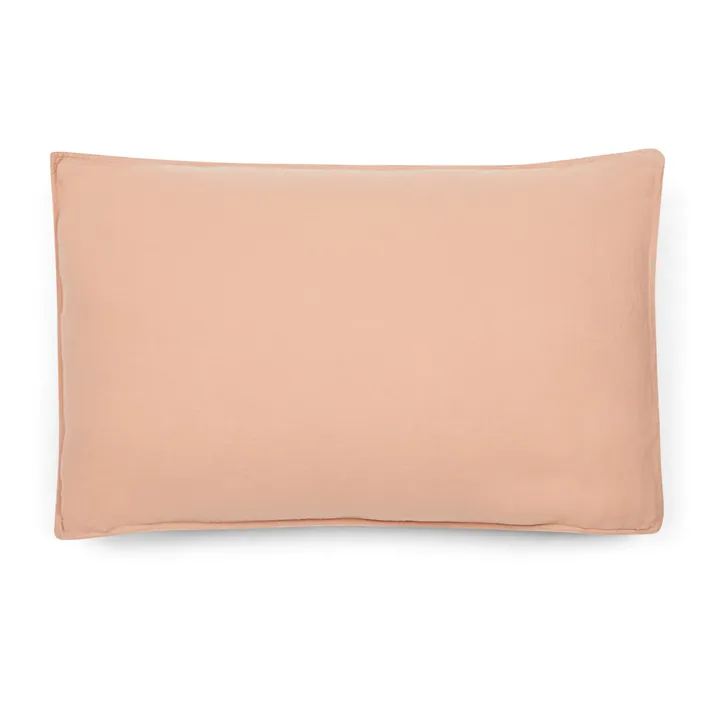 Haomy Taie d'oreiller Dili en voile de coton | Beige rosé