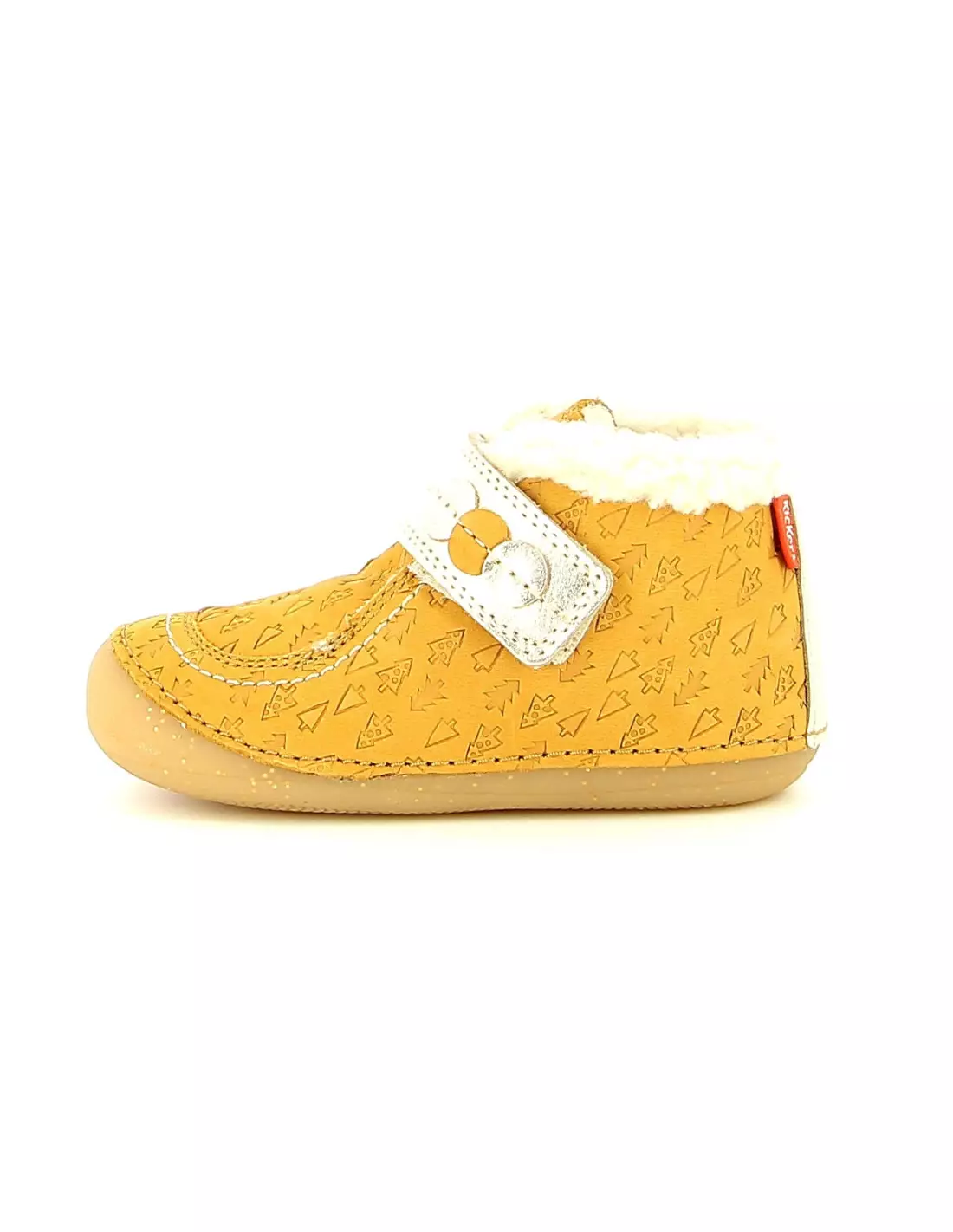 KICKERS SO SCHUSS - Bottes Jauneorfantaisie