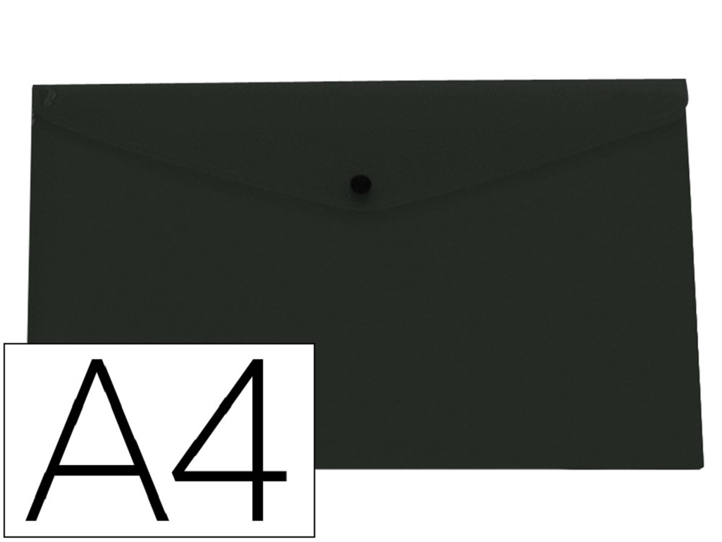 PORTA DOCUMENTOS COM MOLA A4 LIDERPAPEL PRETO