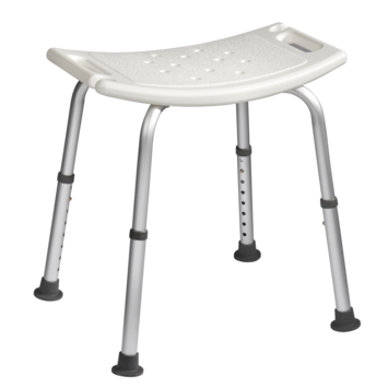 Basic douchestoel zitting 51x31 cm H= 38-55 cm 100 kg