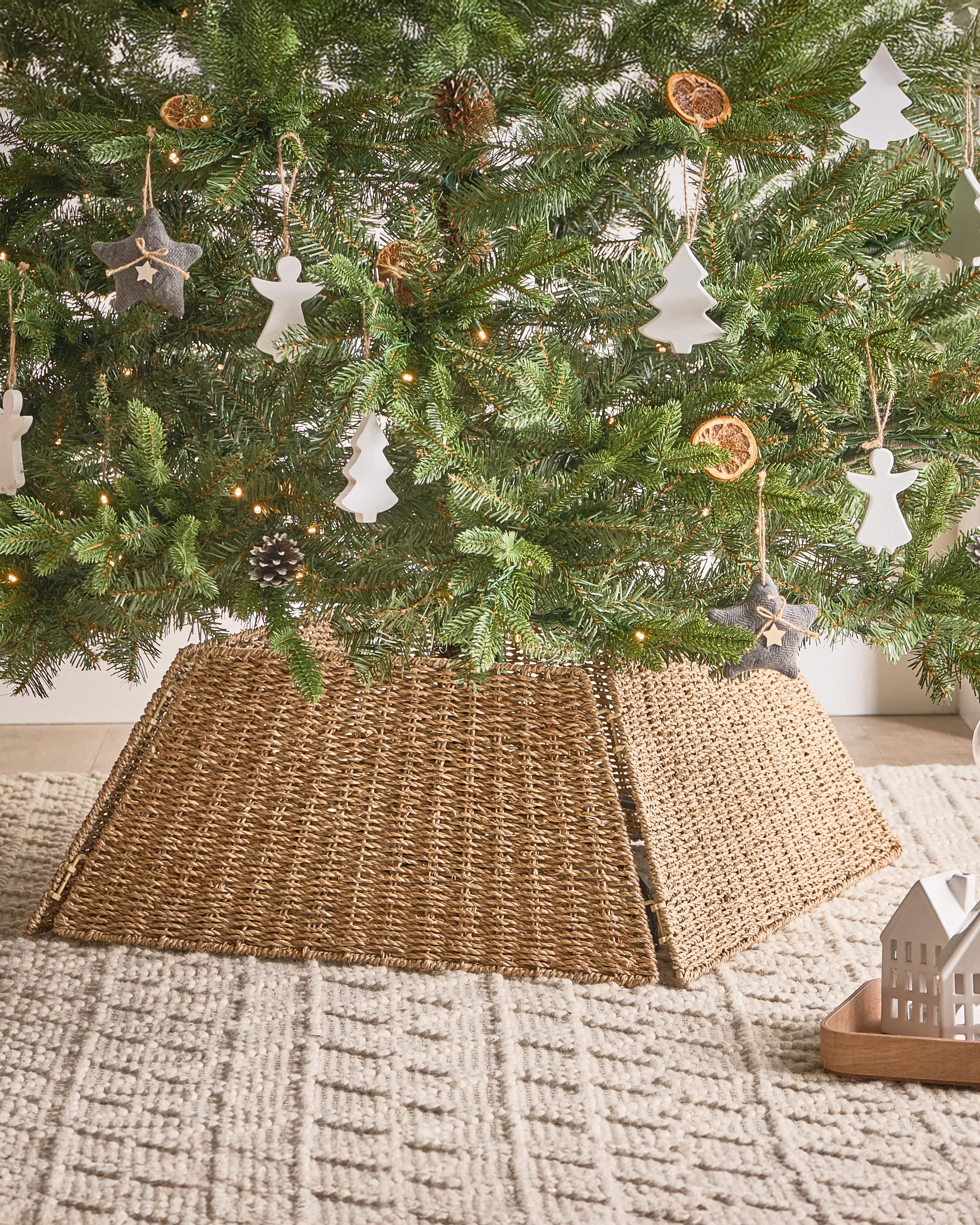 Kerstboomrok MISTEL Zeegras Natuurlijk 59 cm