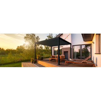 Pergola Deluxe Antraciet 3,6x4m